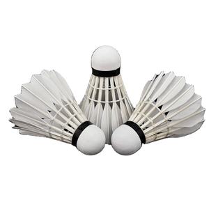 Volants de badminton de niveau professionnel approuvés par la BWF, super durables, tête en plumes de canard blanc, liège naturel, trois couches - Product Image 1