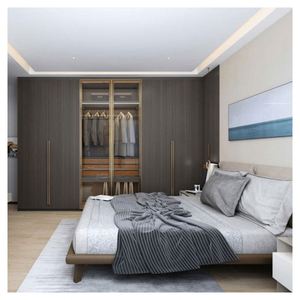 Meubles sur mesure Foshan, design moderne, armoire de chambre à coucher, ensembles complets, placard avec accessoires fonctionnels, prix bas pour armoire basse - Product Image 5