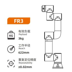 หุ่นยนต์อุตสาหกรรมแบบหกแกน รับน้ำหนักได้ 3 กก. พร้อมมอเตอร์ PLC ชิ้นส่วนหลัก มาตรฐาน IP54/IP65 สภาพใหม่ - Product Image 2