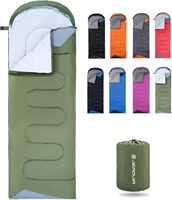 Sac de couchage rectangulaire léger et imperméable pour adultes, filles, garçons et hommes, adapté aux 3 saisons, pour le camping, la randonnée, les voyages en plein air et la chasse