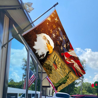 Bandera Personalizada para Exteriores de 90x150cm, 100% Poliéster, Impresión Digital con Logotipo y Diseño, Impresión en Serigrafía 100% con Tinta que Alcanza el Borde, 2x3 3x5 4x6