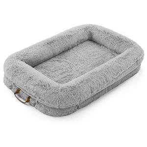 3 in 1 faltbares XL-Rechteck bett für Menschen und Hunde Solid Pattern Flexibles Polster Wasserdichter Liner Egg Foam-für Katzen - Product Image 5