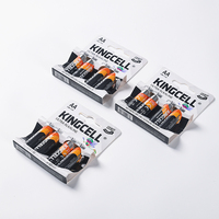 KINGCELL Vente en gros de piles sèches LR6 bon marché de taille AA 1.5v Pile alcaline