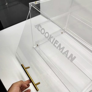 Hot Bán 2-Tier Thương Mại Bánh Mì Bánh Hiển Thị Trường Hợp Với Cửa Trước | Món Tráng Miệng Hiển Thị Trường Hợp <span class=keywords><strong>Acrylic</strong></span> Pastry Hiển Thị Trường Hợp - Product Image 3