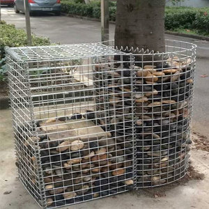 Mur en gabions en acier inoxydable et galvanisé pour extérieur avec couvercle, cage en fil de fer spiralé pour jardin, mur en pierres, boîte gabion soudée - Product Image 4