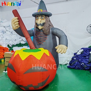 Inflables inflables de <span class=keywords><strong>Halloween</strong></span> incorporados, demonios inflables Led, sopa de calabaza fantasma inflable <span class=keywords><strong>para</strong></span> la decoración del patio del hogar - Product Image 1
