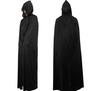 Capa Negra con Capucha para Adultos de MS Halloween, Capa Larga de Mago, Vampiro o Muerte para Cosplay, Fiestas y Actuaciones en Escenario - Product Image 3