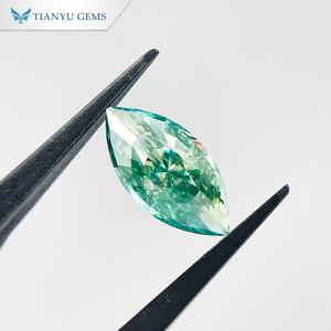 टियानू रत्नों के लिए महिला गहनों के लिए ग्रीन और ब्लू मोइससानाइट - Product Image 2