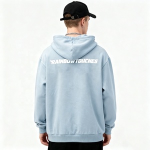 Custom Men's Hoodie Relaxed Fit <strong>Cotton</strong> Pullover Silk Screen Front Design Ribbed Cuffs Hem Street Style Comfort <strong>Wear</strong> - Product Image 3