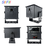 Projecteurs laser RGB 3D haute puissance 20W, pleine couleur, étanches IP65, animation, contrôle DMX512, CRI 95, pour événements extérieurs et monuments.