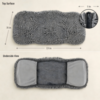 Serviette de bain de luxe à séchage rapide pour animaux de compagnie, en microfibre, pour chiens et chats, enveloppante, extra large, avec poches pour les mains, pour salle de bain, intérieur et extérieur