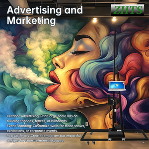 Imprimante murale automatisée, conception personnalisée, machine à jet d'encre pour les fresques, décoration intérieure, têtes d'impression DX7 XP600 utilisant des matériaux flexibles - Product Image 1