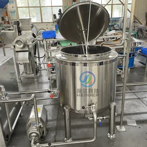 Máquina de yogur comercial completamente automática, máquina de fermentación de yogur, pasteurizador por lotes de leche