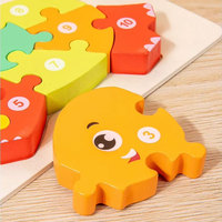 Jouet en Bois Personnalisé pour Bébé Montessori DIY Enfants Éducatif Précoce Transport Animaux Chat Chien Puzzle Jeu de Société