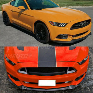 Front Bumper <b>Lip</b> for 2015-202 Ford Mustang MP Concepts GT500 Bumper <b>Splitter</b> DIffuser Soiler Matte Black Carbon Fiber Look - Product Image 6