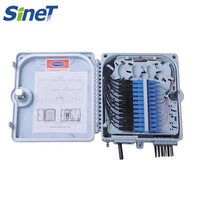 SINET nouveau matériau ABS fibre optique boîte de Distribution 4 noyaux 8 16 24 ODF avec fibre sieste pour FTTH