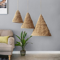 Pantalla de Lámpara Bohemia Tejida a Mano, Adorno Colgante de Techo, Cubierta de Lámpara de Macramé, Decoración para Interiores de Casas y Restaurantes