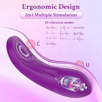 Großhandel Mini-Sonnenblumen-Saugvibrator 10 Frequenzen Kabellose Fernbedienung Erwachsenen-Sexspielzeug für Frauen