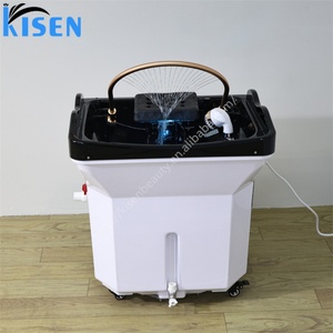 Kisen - Lavabo Portátil para Champú sin Plomería con Circulación de Agua y Función de Vapor, Diseño Innovador, Spa Capilar Ligero - Product Image 1