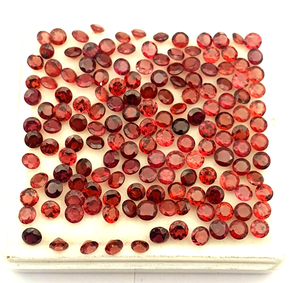 โกเมน Mozambique ธรรมชาติอัญมณีหลวมเจียระไน3.5มม. หินโกเมนทรงกลมสำหรับทำเครื่องประดับขายส่งราคาจำนวนมาก - Product Image 6