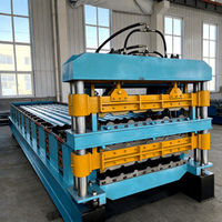 Máquina Automática de Conformado en Frío de Paneles de Techo de Tejas Glaseadas Modelo 820 Controlada por PLC y Máquina de Conformado de Rollos de Techo Corrugado