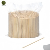 Agitateurs à café en bambou de bouleau naturel, lisses, sans éclats, de qualité supérieure, 7 pouces, jetables, pour boissons, en vrac, paquet de 1000