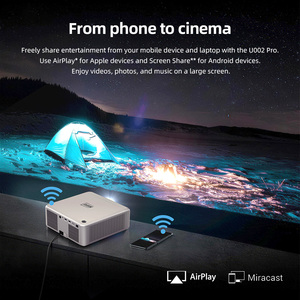 โปรเจคเตอร์อัจฉริยะ AUN U002 Pro 2/32 GB เลนส์กระจก LED ป้องกันฝุ่น รองรับความละเอียด 1080P 4K พร้อมลำโพงสเตอริโอ HIFI ในตัว ระบบปฏิบัติการ Android 13 รุ่น 2.1 - Product Image 5