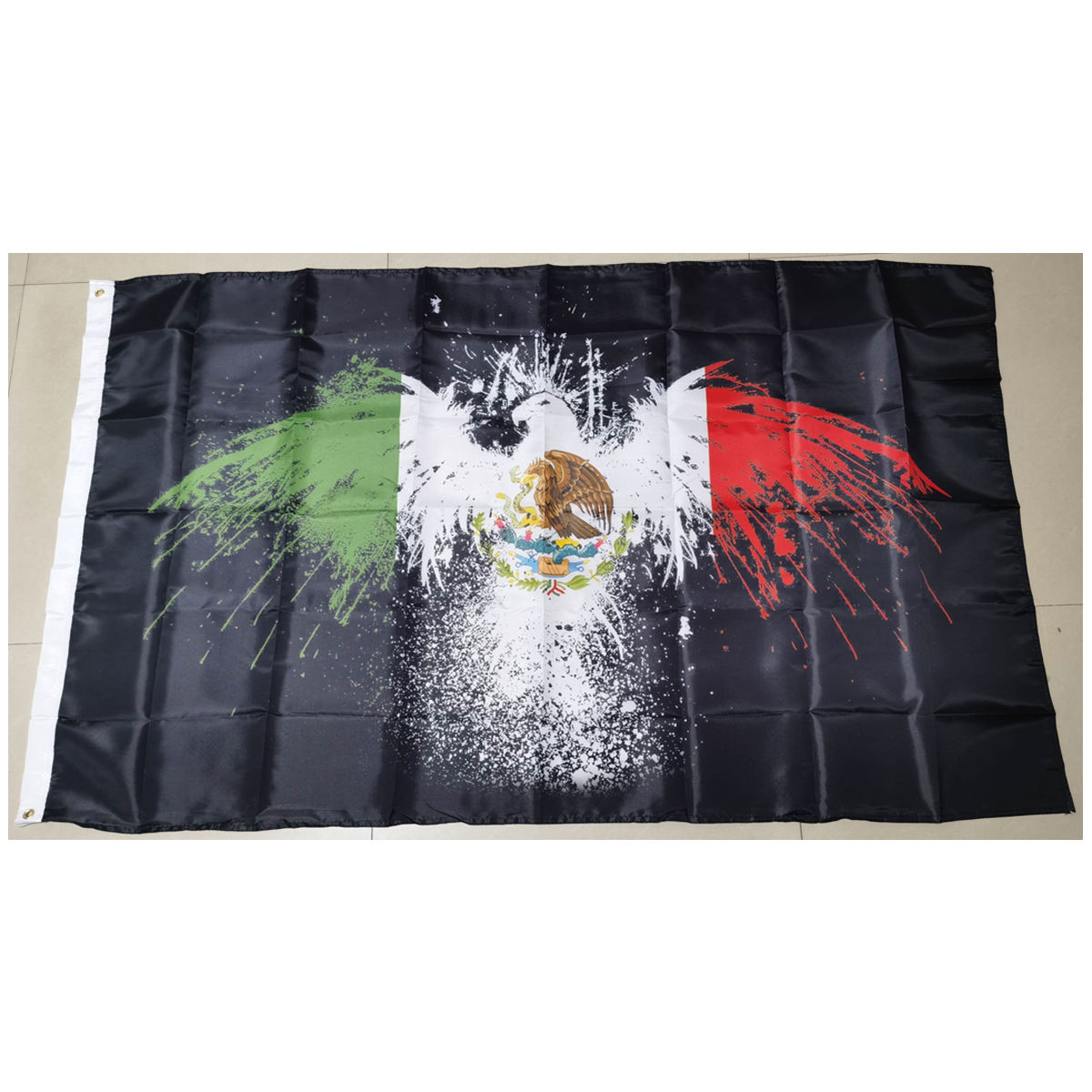 Mexico flag with Eagle backside