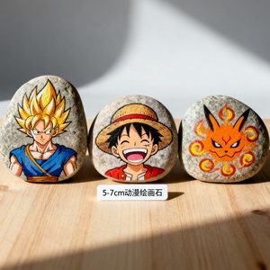 Grote 2-3 Inch Platte Gladde Rivierrotsen Voor Het Schilderen Van Educatieve Kinderen Ambachten Bulk Stenen Schilderijen - Product Image 1