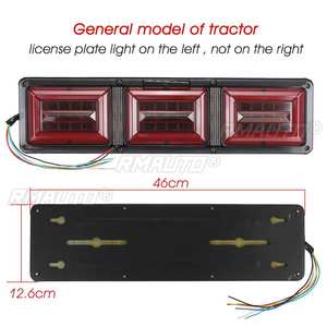 2 pièces Feux arrière LED dynamiques 24V pour voiture, camion, caravane, remorque, bateau, camionnette - Feu stop, clignotant stroboscopique - Product Image 6