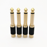 Adaptateur audio RCA vers 1/4 ", connecteurs mono mâle vers RCA femelle 6.35mm, conversion des câbles RCA en prises 1/4"