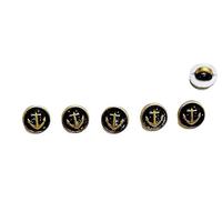 Mini boutons-ancres de 5 mm et 6 mm pour manteaux et vestes de poupées BJD, accessoires de boutons en alliage de zinc écologiques pour vêtements de petites poupées