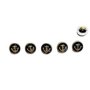 Mini boutons-ancres de 5 mm et 6 mm pour manteaux et vestes de poupées BJD, accessoires de boutons en alliage de zinc écologiques pour vêtements de petites poupées - Product Image 1