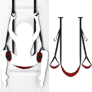 Columpio Erótico BDSM para Colgar en la Puerta, Juguete Sexual para Adultos, Restricción <span class=keywords><strong>de</strong></span> Bondage para Parejas, Juegos SM/BDSM, Negro/Color Personalizado - Product Image 1