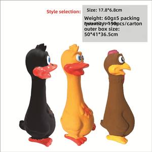 Giocattolo vocale per cani eco-friendly giocattolo cane urlo anatra giocattolo in vinile per feste con suono cigolante - Product Image 2
