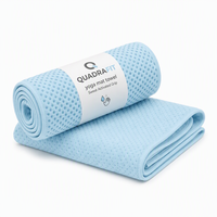Serviette de yoga antidérapante en silicone écologique à pois, séchage rapide, absorbante, en microfibre, pour couvrir la transpiration, unisexe, pour studio chaud et flow.
