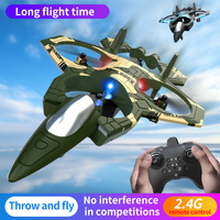 Nouveau drone avion de chasse RC en mousse avec télécommande, induction par gravité, rotation automatique, jouet volant, nouveauté pour fête