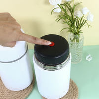 Bouteille isotherme alimentaire droite en acier inoxydable à double paroi sous vide, vierge pour sublimation, vente en gros