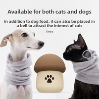 Jouets éducatifs pour animaux de compagnie de vente chaude et transfrontalière écologique Mangeoire pour chien et chat en silicone de qualité alimentaire Gâterie aux champignons résistante à la mastication