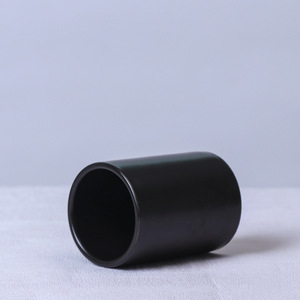 Tazza in Ceramica Minimalista Giapponese Bianca e Nera per Coppie, Tazza <span class=keywords><strong>da</strong></span> Tè Cilindrica Senza Manico, Bicchiere per Spazzolino <span class=keywords><strong>da</strong></span> Denti e Collutorio per Hotel - Product Image 2