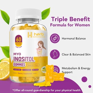 Gomitas de Inositol de Marca Privada OEM para el Equilibrio Hormonal y Apoyo a la Fertilidad con ALA, Vitamina D3, B12 y Cromo - Product Image 2