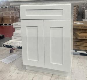 SANYANG Cabinetry, современный американский стиль, Белый шейкер RTA из цельного дерева, лакированный кухонный шкаф, поставщик, сделано во Вьетнаме - Product Image 4