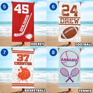 Serviette de plage sportive à séchage rapide personnalisée turque avec logo et design personnalisés - Cadeau super doux pour le volley-ball, le football, le basketball et plus encore - Product Image 3
