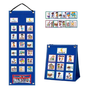 Tableau de planification visuelle pour enfants 2:1 : Calendrier quotidien, routine, planification des tâches, tableau d'apprentissage, cartes cognitives pour une meilleure organisation - Product Image 2