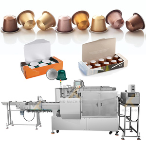 <span class=keywords><strong>Machine</strong></span> automatique de cartonnage de dosettes de <span class=keywords><strong>café</strong></span> <span class=keywords><strong>machine</strong></span> à emballer carton de boîte de <span class=keywords><strong>papier</strong></span> de capsule de <span class=keywords><strong>café</strong></span> d'espresso - Product Image 1