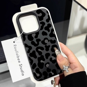 <span class=keywords><strong>Funda</strong></span> para Teléfono Móvil con Estampado de Leopardo Negro para iPhone 14 15 18 16 17 Pro Max, Carcasa Protectora de Cuero, Cubierta Trasera Suave - Product Image 5