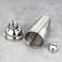 Shaker à cocktails ergonomique conique de 700 ml en acier inoxydable 304, 3 pièces avec passoire intégrée, shaker Cobbler pour mixologie et barman