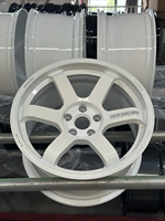 Rines LZT-568 Estilo JDM Réplica TE37 S-PLUS Forjados en Color Blanco Perla, Tamaño Personalizado 17 18 19 Pulgadas para Honda Subaru Mazda