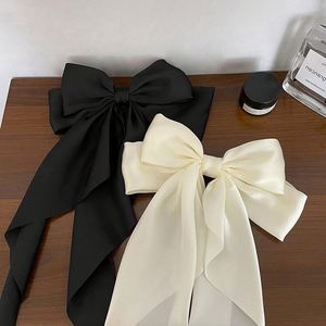 Pinzas para el pelo de satén de gran tamaño con lazo, lazos para el pelo de cinta texturizada, horquillas con lazo, accesorios para el pelo para mujer y niña, regalo de verano, venta al por mayor - Product Image 1