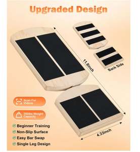 Renforçateur de <span class=keywords><strong>cheville</strong></span> en <span class=keywords><strong>bois</strong></span> personnalisé, planche d'équilibre à une seule jambe, renforçateur de pied artisanal pour fasciite plantaire, tendinite d'Achille, OEM - Product Image 6